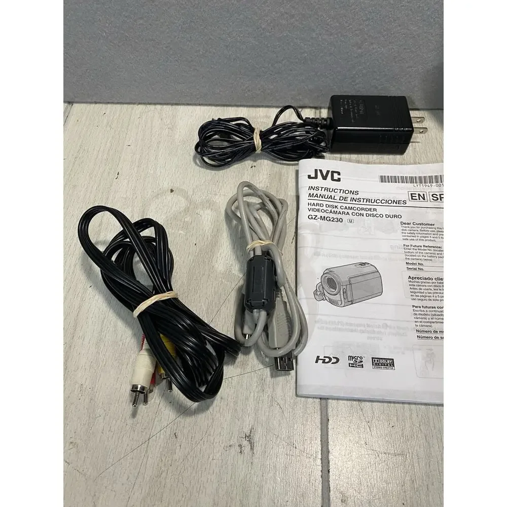 JVC Everio GZ-MG230U 30GB Hard Disk Camcorder W/ AC Adapter